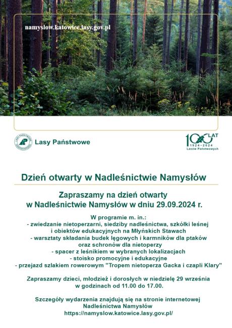 Dzień Otwarty w Nadleśnictwie Namysłów 29.09.2024